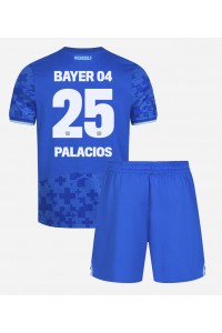 Bayer Leverkusen Exequiel Palacios #25 Jalkapallovaatteet Lasten Kolmas peliasu 2025-26 Lyhythihainen (+ Lyhyet housut)